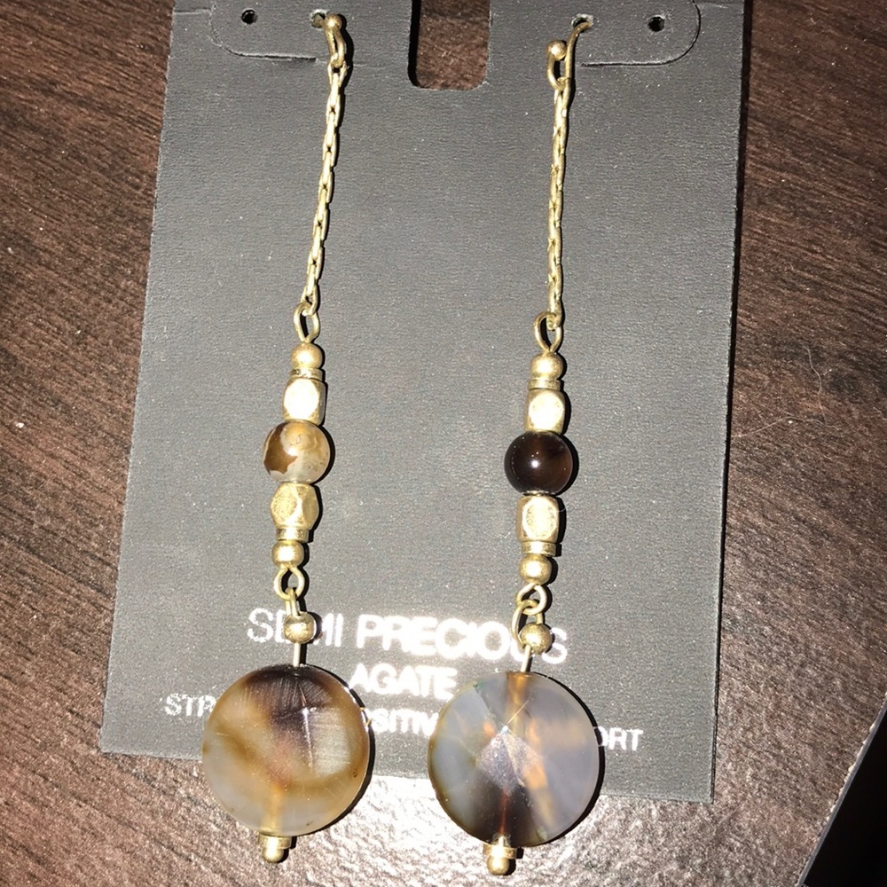 INC Agate earrings